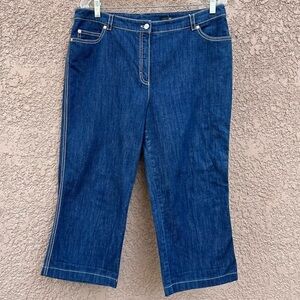 Escada Jeans Size 36‎ Women’s Crop Capri Denim Casual Chic Luxury Designer